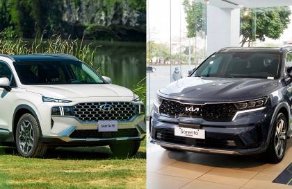 Hyundai Santa Fe Hybrid và KIA Sorento Hybrid: Huynh đệ 